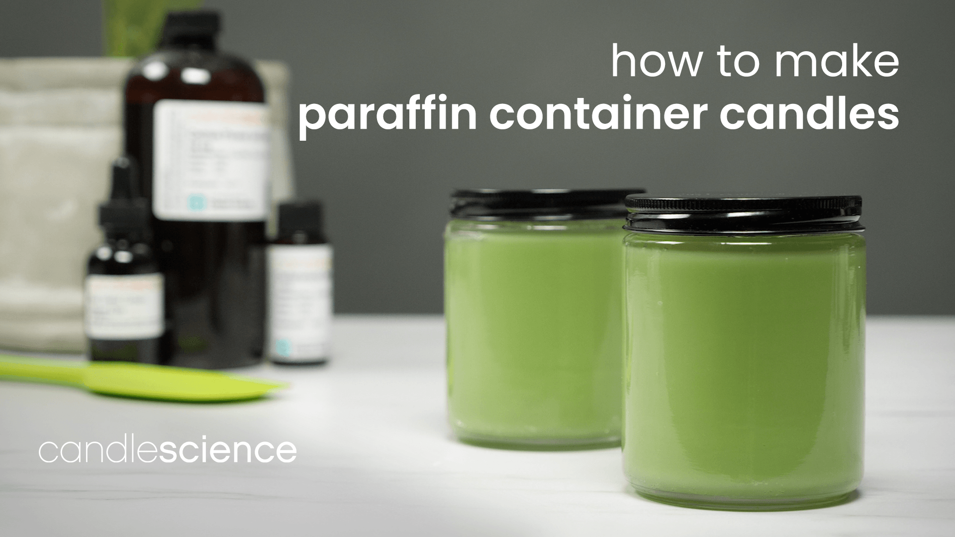 TUTORIAL Simple Paraffin Container Candles CandleScience